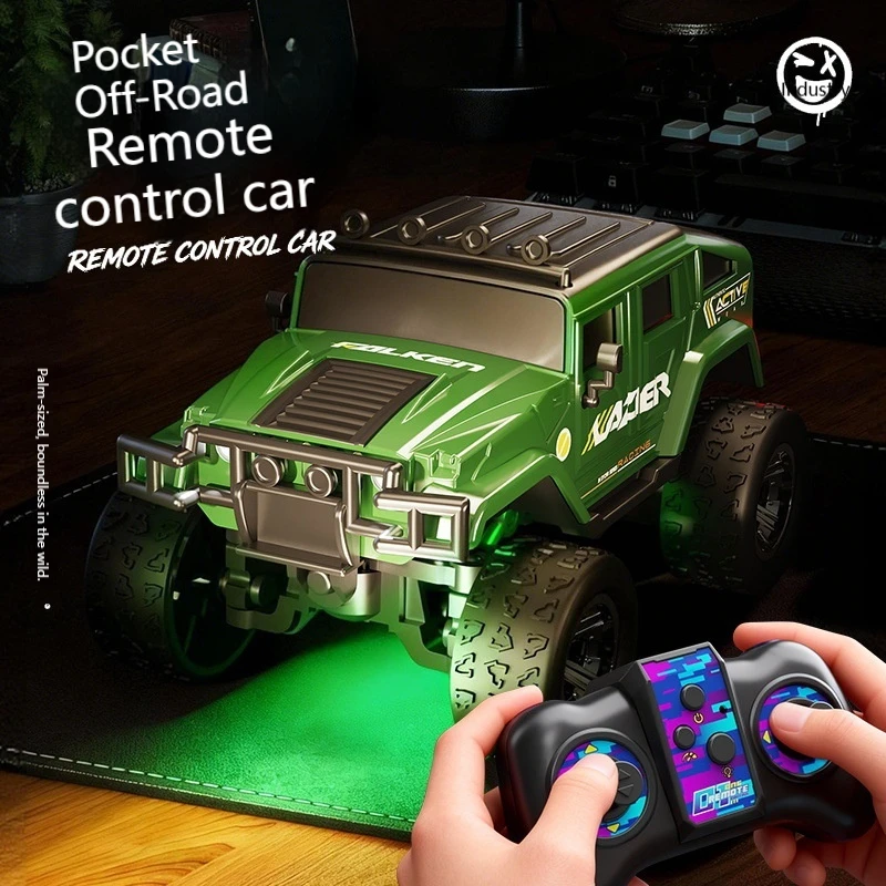 

New 1:64 RC Alloy Remote Control Crawler Car Off Road All Terrain Desktop Toy Vehicle For Kids Boys Hobby Model Car