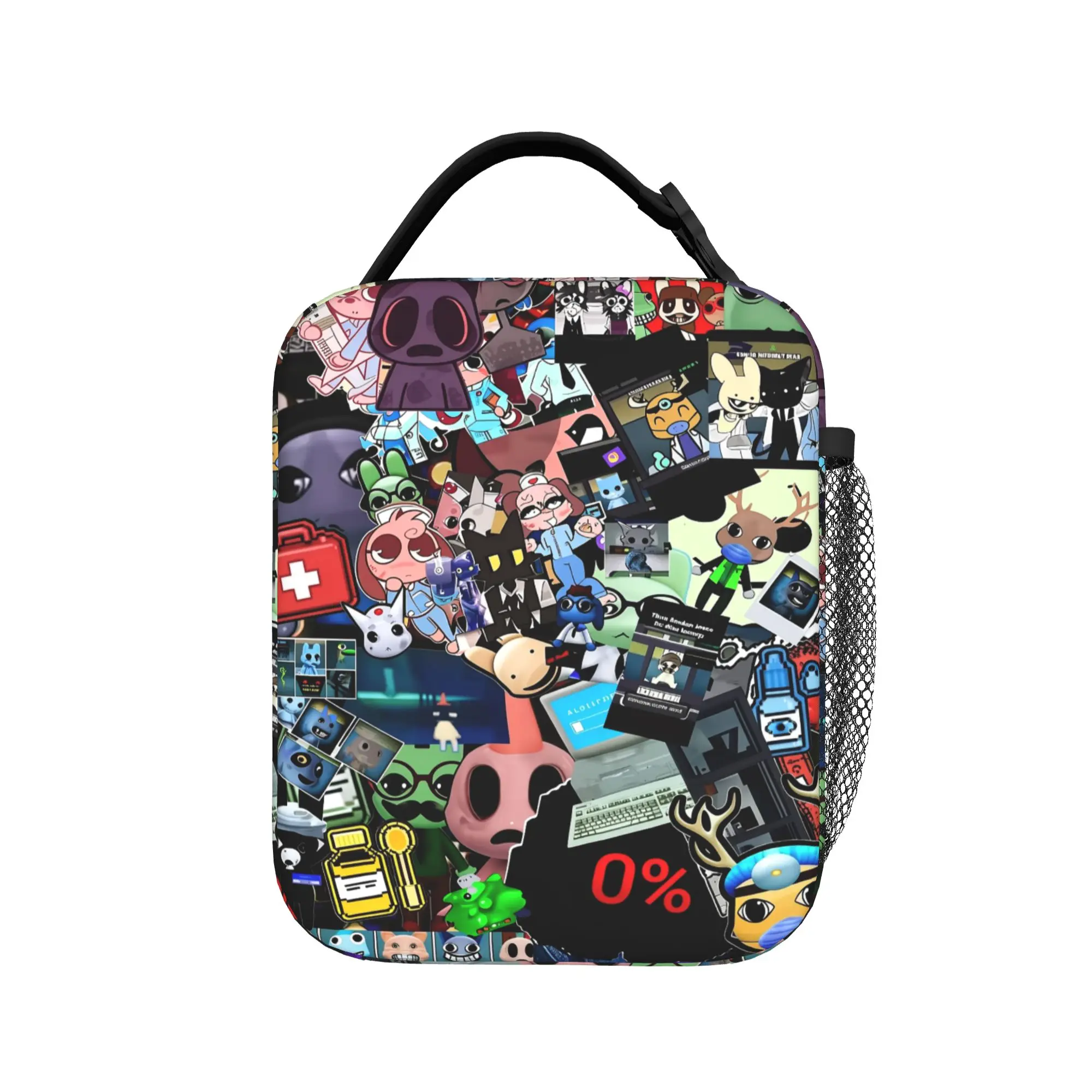 Horror Game Animals Hospitals Insulated Lunch Bag Thermal Bag Reusable,Lunch Container Tote Lunch Box Food Bag Office  Travel