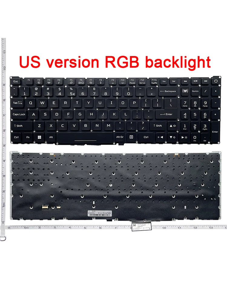English US New Keyboard For Acer Predator Helios 16 PH16-71 PH16-72 N23Q1 PH16-71-94UE 97YG Backlight Laptop Keyboard