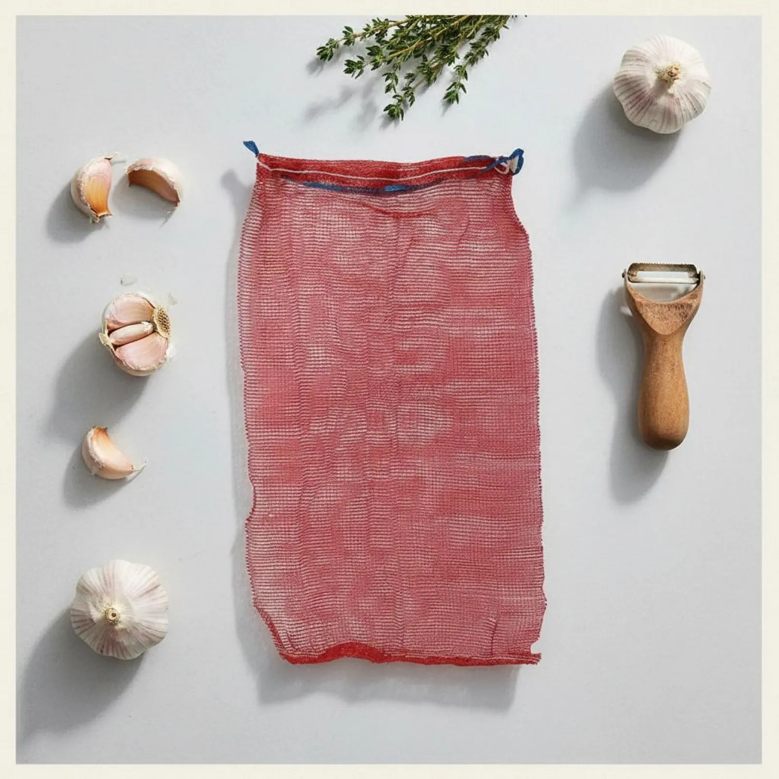 

Mesh Produce Bag Breathable Sturdy Duty Vegetable Net Bag Drawstring Mesh Bag Multipurpose Tear-Resistant for Farmers