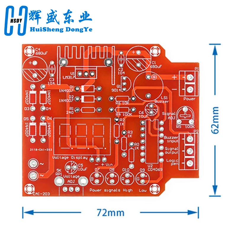 DIY Kit LM317 Adjustable Regulated Voltage 110V 220V to 1.25V-12.5V Step-down Power Supply Module PCB Board Electronic kits