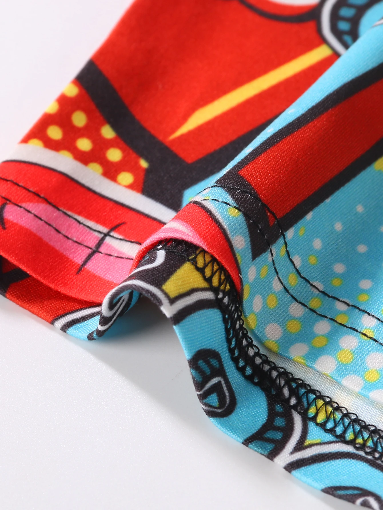 5 قطع الرجال ضئيلة الفردية الاتجاه الكتابة على الجدران طباعة سراويل الملاكم الطويلة كومبو #6