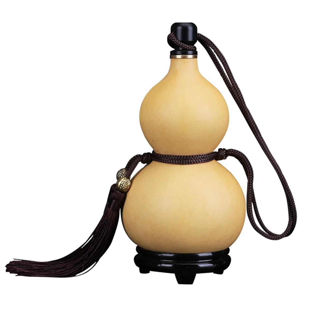 Gourd Wine Flask Outdoor Water Bottle with Tassel Rope Outdoor Portable Water Bottle with Stopper Flagon Kettle Chinese