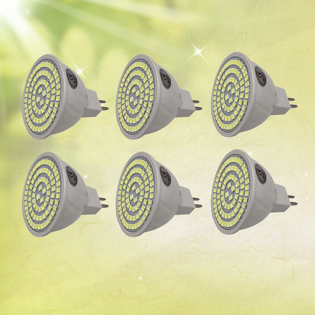 

6pcs 8W Mr16 Led Bulbs Spotlight Lamp Light Bulb Daylight Downlight Energy Saving 30000 Hours Warm White Home Hotel