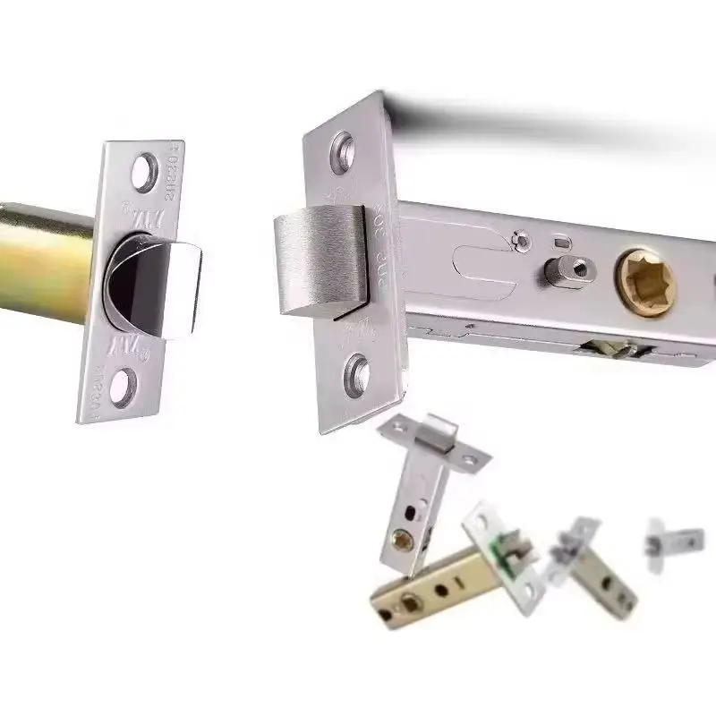 

2PCS European Mortise Door Lock Tongue Lock Cylinder Core Door Lock Repair Parts Center Distance 40mm/45mm/50mm/60mm/70mm