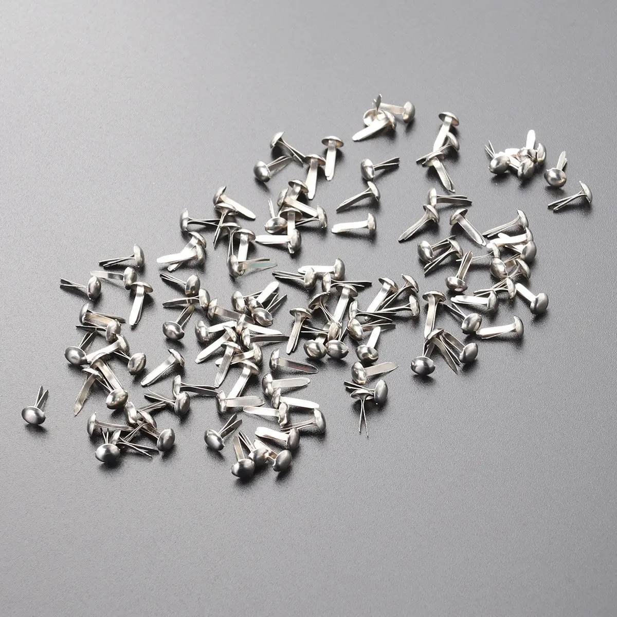 

100Pcs Small Prong Brads Assorted Pastel Colors 5.5x11mm Craft Embellishments for Scrapbooking Paper Projects DIY