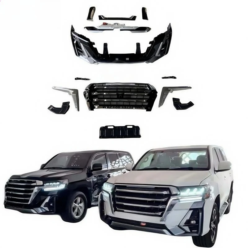 

Front Bumper and Rear Bumper for LC200 Facelift Front Lip Body Kit for 2016 2017 2018 2019 2020