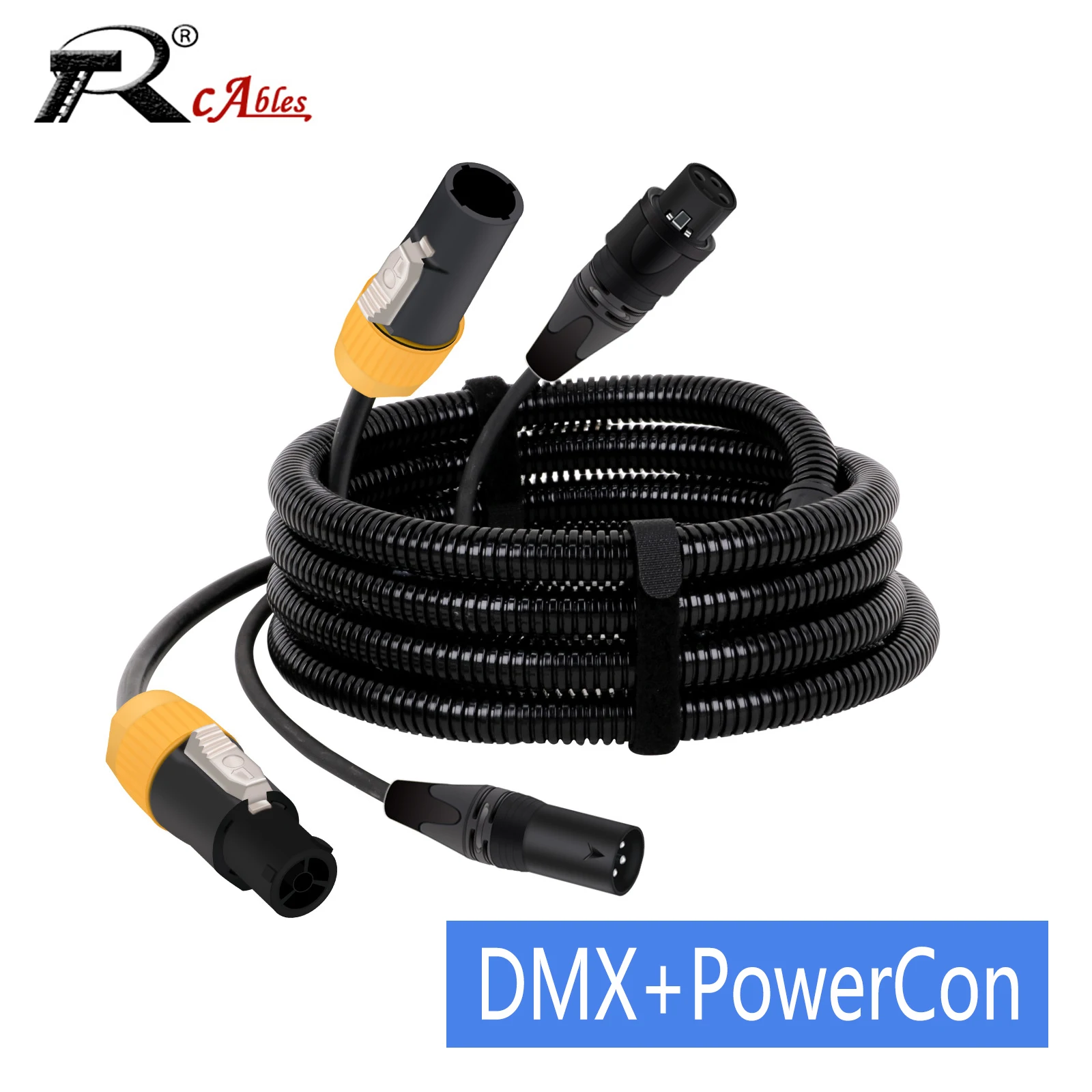 

DMX PowerCON True1 Male to Female Cables Combination of Waterproof PowerCon True1 Plug And XLR Connector for Stage Light/Speaker