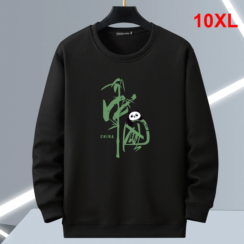 

10XL Plus Size Sweatshirt Men Pullover Spring Autumn O-neck Sweatshirts Male Fashion Causal Print Pullover Big Size 10XL