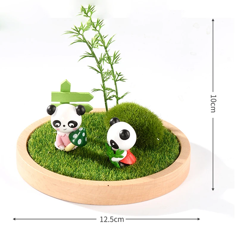 Mini krajobrazowa diorama DIY zestaw dla dzieci - model trawy drzewa zestaw rzemieślniczy, piaskownica stołowa architektura wystrój kreatywny ornament