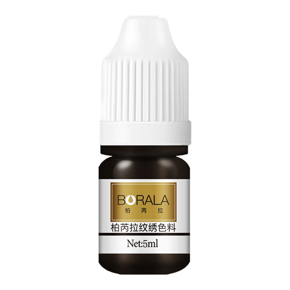 Borala Lasting Long Permanent Makeup Pigments 3ML Sample Size 6 Colors Lips Eyebrows Tattoo Pigments Microblading Pigments Inks