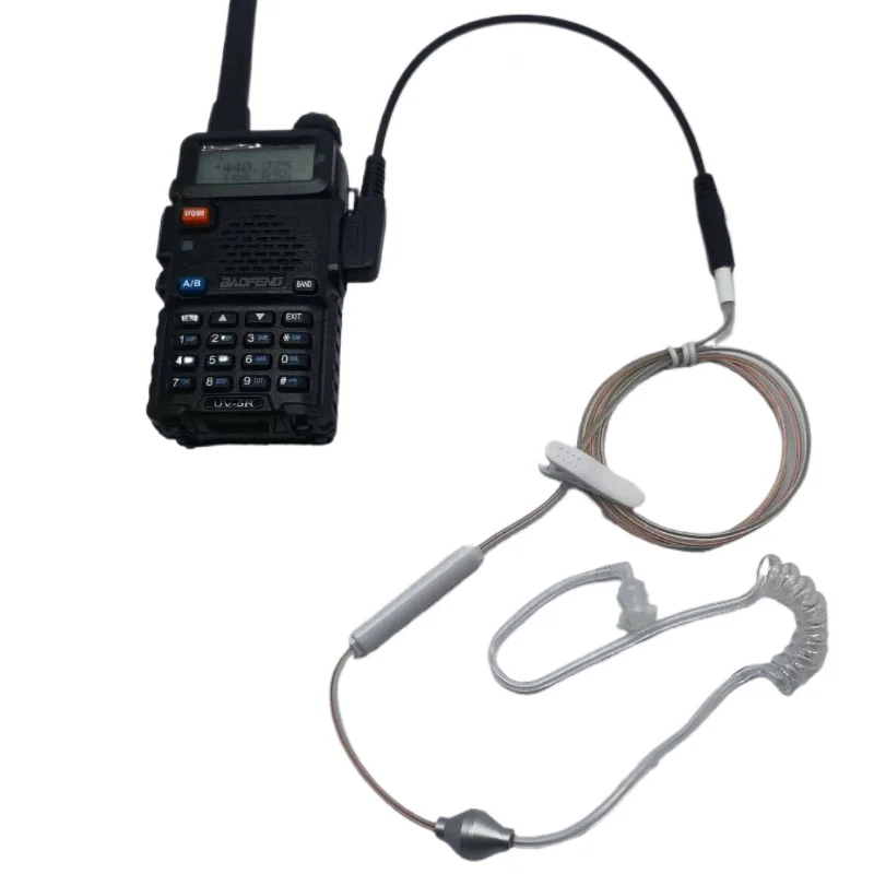 2-контактный разъем на 3,5 мм, женский аудиоадаптер, кабель для передачи наушников для Baofeng UV-5R UV-K5 K6 Kenwood TYT, рация, гарнитура