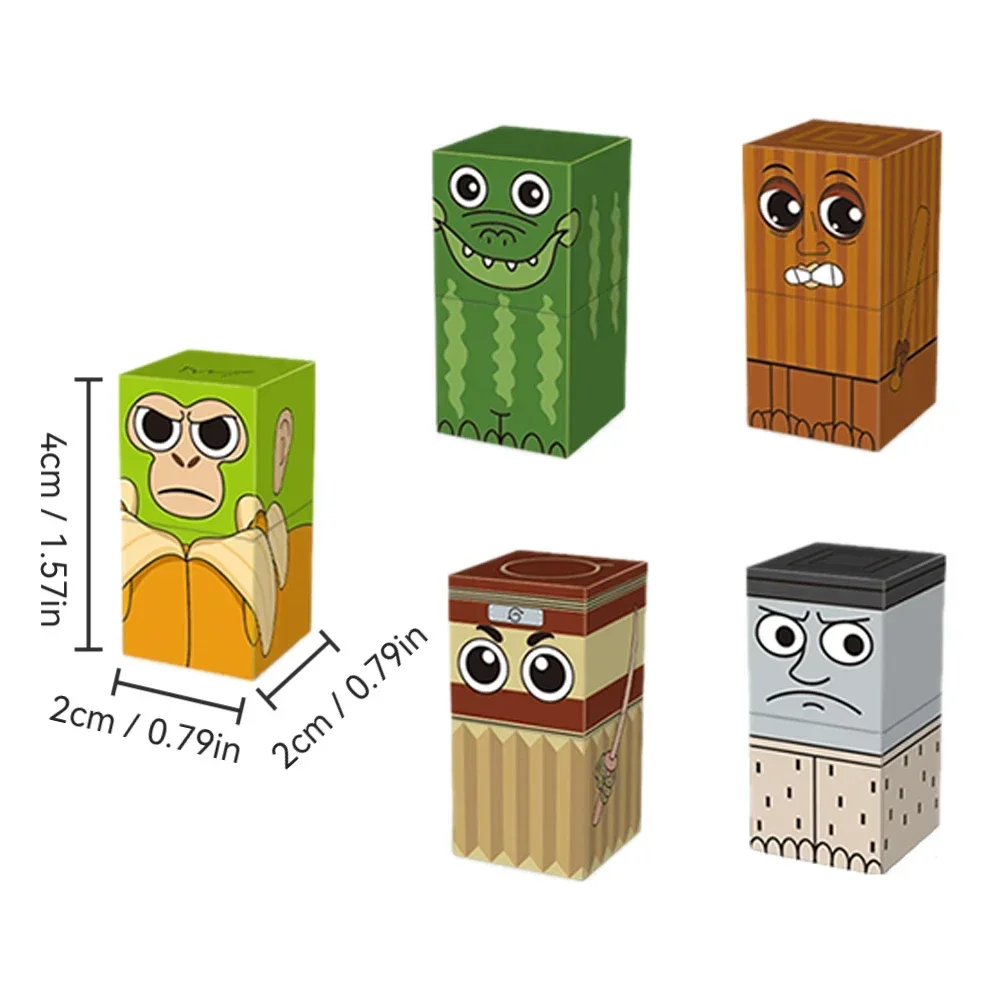 สนุก AI ตัวอักษรบล็อกแม่เหล็ก DIY อิฐ STEM ของเล่นเพื่อการศึกษาของขวัญสร้างสรรค์เด็ก TungTungSahur การ์ตูนชุดอาคาร