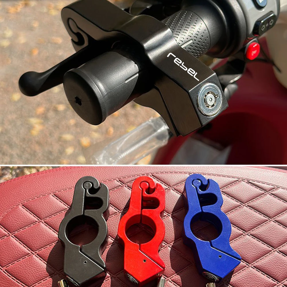 

Замок руля мотоцикла, противоугонная ручка дроссельной заслонки, тормозной замок сцепления, универсальный для Honda Rebel 1100, мотоциклов, мопедов, скутеров