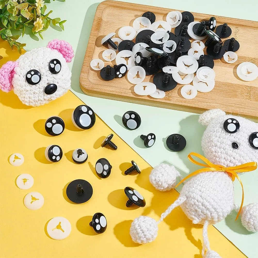 Big Safety Eyes 40 Sets Crochet Eyes Amigurumi Eye Stuffed Animal Eye Kawaii Craf with Washers for Puppet