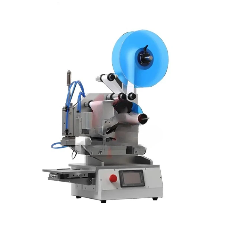 Semi-automatic plane labeling machine Printable anti-counterfeiting labels self-adhesive labels Transparent labels Labeling
