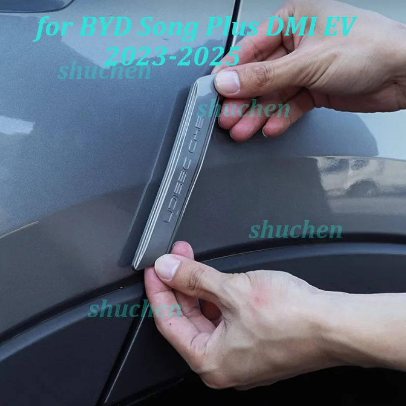 

Car Door Bumper Strip for BYD Song Plus DMI EV 2023-2025 Anti-scratch Border Abti-wipes Protective ABS Trim Exterior Accessories