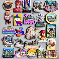 Fridge magnets Budapest Cordoba Tahiti Luxembourg Jamaica Portugal Indian Denmark Armenia Marseille Morocco Norway Latvia