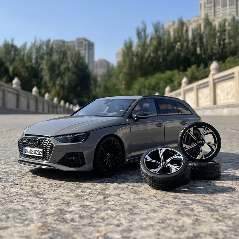 1/18 2022 RS4 (B9) Avant Alloy Full Open Alloy Car Model Diecast Original Car Model Xmas Gift Collection Vehicle