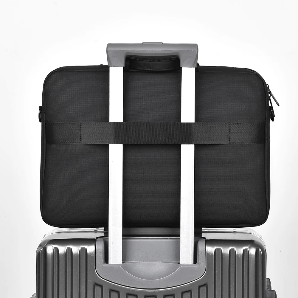 Borsa per computer Oxford elegante, semplice e durevole da 17,6 pollici per uomini e donne, borsa da lavoro multifunzionale di grande capacità.