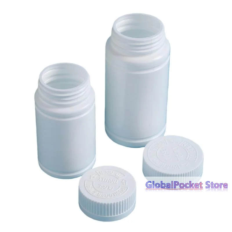 [TG823]10Pcs 20-225ml Pill Vials Tablet Capsule Solid Powder Portable Containers Plastic HDPE White Empty Seal Bottles
