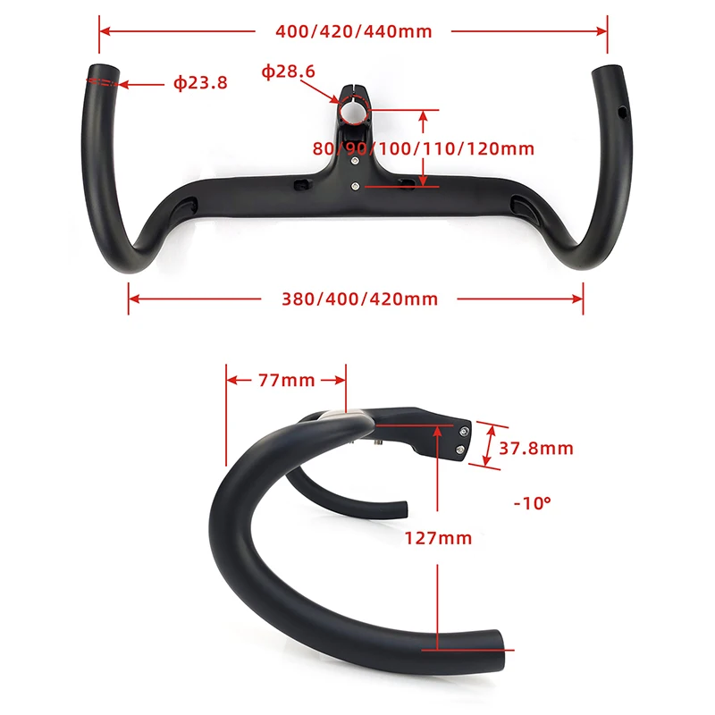 Newest Fully concealed cable matt UD full carbon bicycle handlebar Road bike carbon handlebar and Stem integrateved with washers