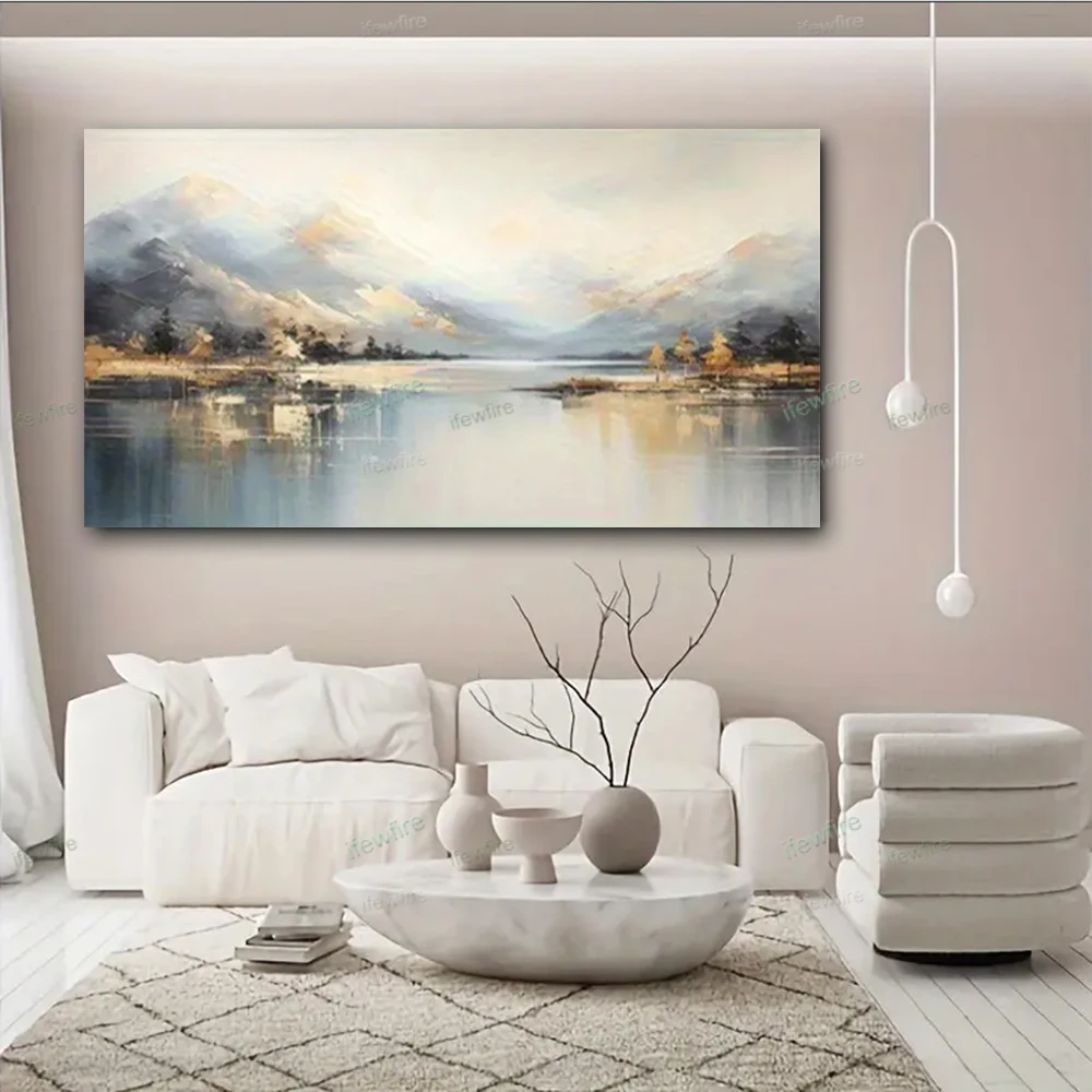 100% Handmade Gold Foil Oil Painting Decor Living Room Large Canvas Poster Abstract Wall Art Picture For Home Hotel Exhibits