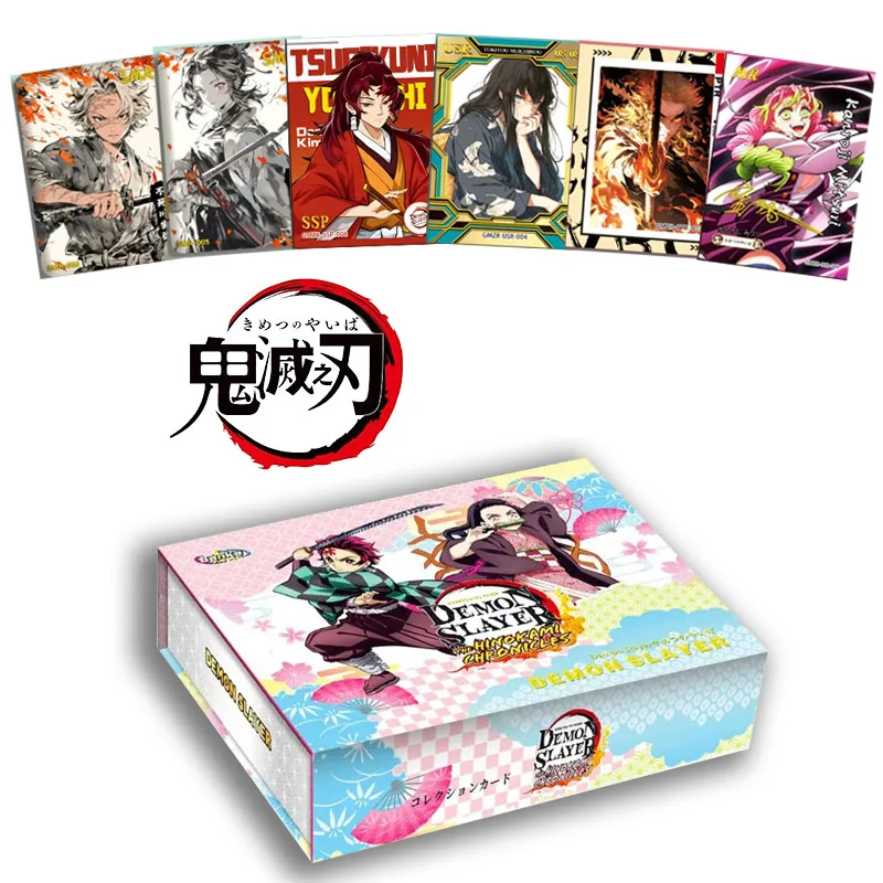 Senka เวอร์ชันภาษาอังกฤษของ Demon Slayer การ์ด Tanjirou Nezuko หายากอะนิเมะคอลเลกชันการ์ดของเล่นเด็กของขวัญวันเกิด