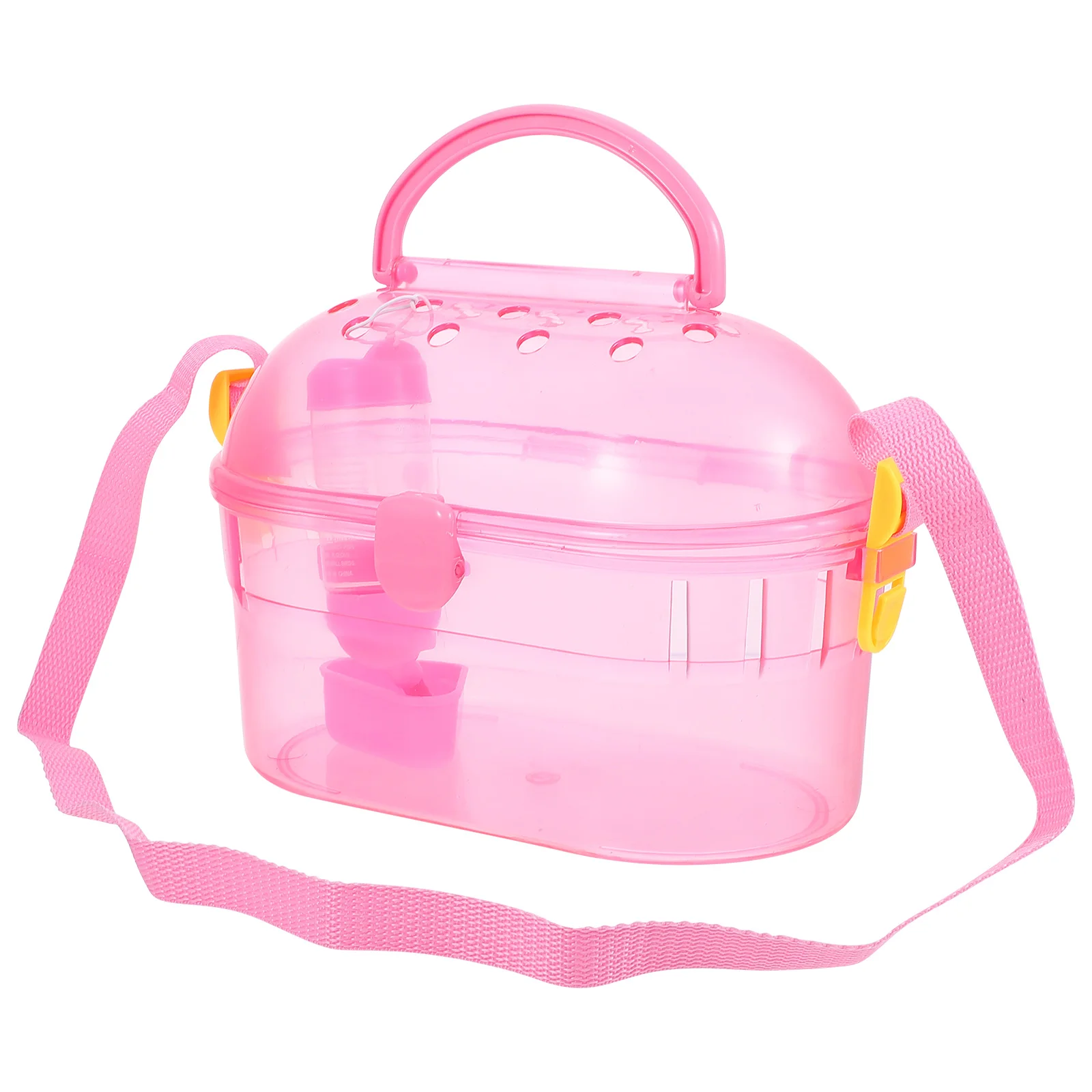 

1 Set Pet Transport Cage Durable Small Animal Carrier For Outdoor Travel Feeder Bathtub Detachable Design Hedgehogs Rabbits