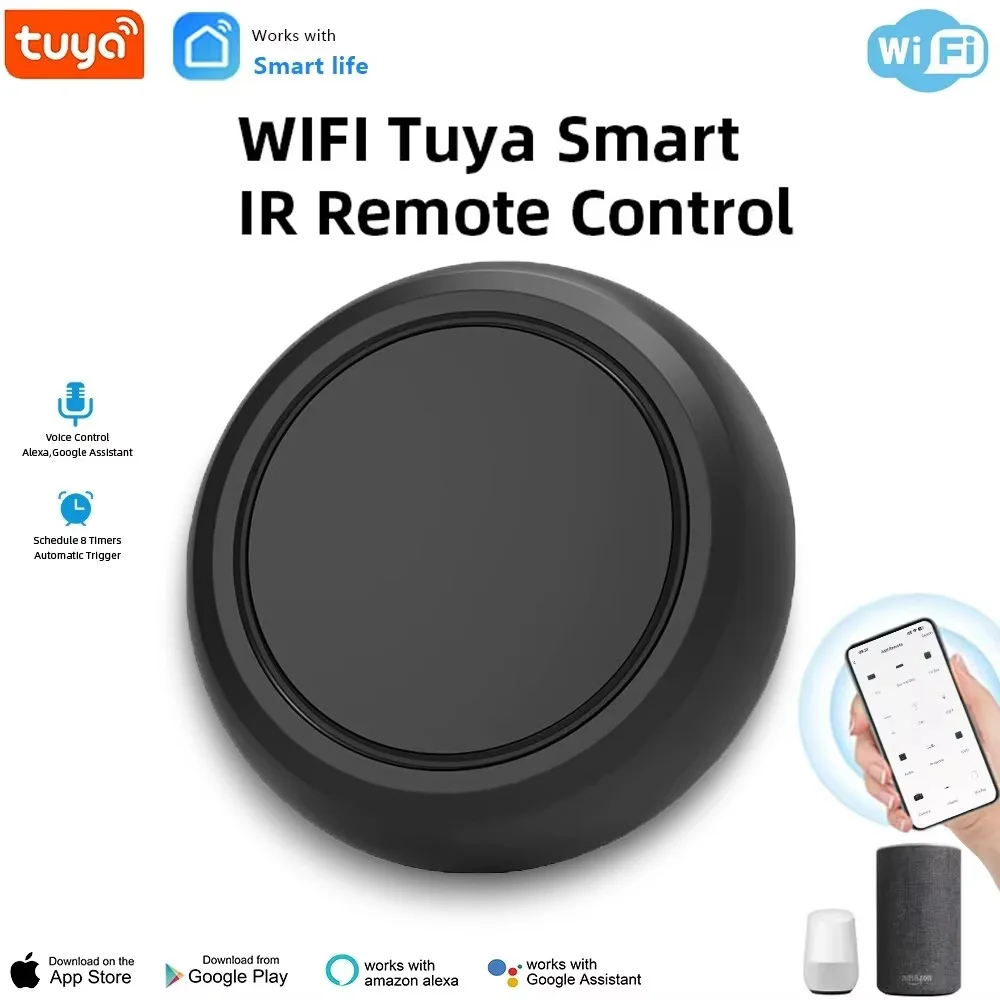 Tuya WIFI Smart IR Remote Control universal Infrared controller For Air Conditioner TV Light APP Control Work With Alexa Google