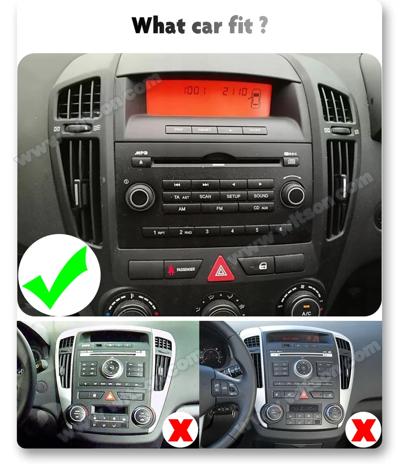 OEM Audio Car Radio For KIA CEED 2007 2008 2009 Autoradio 2 Din Android 13 Stereo GPS WIFI BT CarPlay 7\'\' Multimídia Automotivo