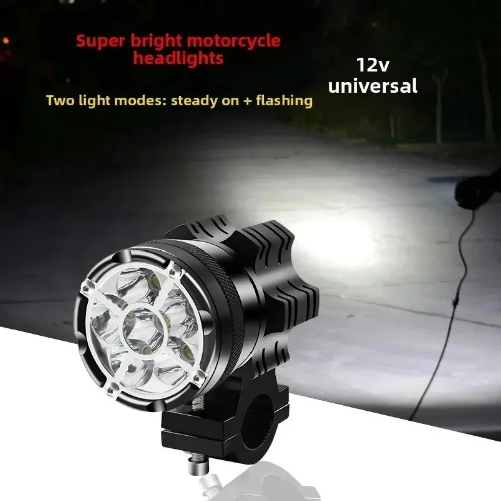 For 1PCS 6/9 Beads Moto Led Lamps for 9-48v Off-road Explosion Proof Headlights Front Brackets Fog Passing Light 6000-6500K