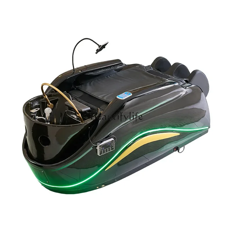 

Интеллектуальная электрическая массажная кровать X4 2 с автоматической циркуляцией воды, функцией фумигации и подогревом для процедур по уходу за головой