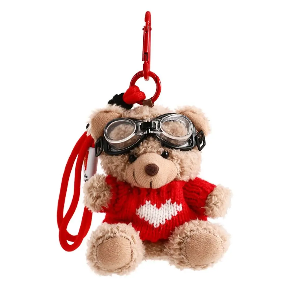 Cartoon Brown Bear Doll Plush Bear Pendant Bag Accessories Cute Plush Hangings Hangings Ornament Bag Pendant