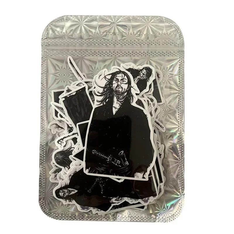 Vagabond Black White Manga Style Sticker Miyamoto Musashi Stickers Anime Goods Collection Cute Ipad Laptop Phone Case Decor Gift