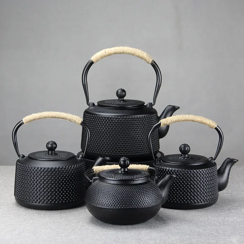 800ml Japanese Cast Iron Teapot Kettle  Comes with Strainer Flower Tea Set Decoration Ornament