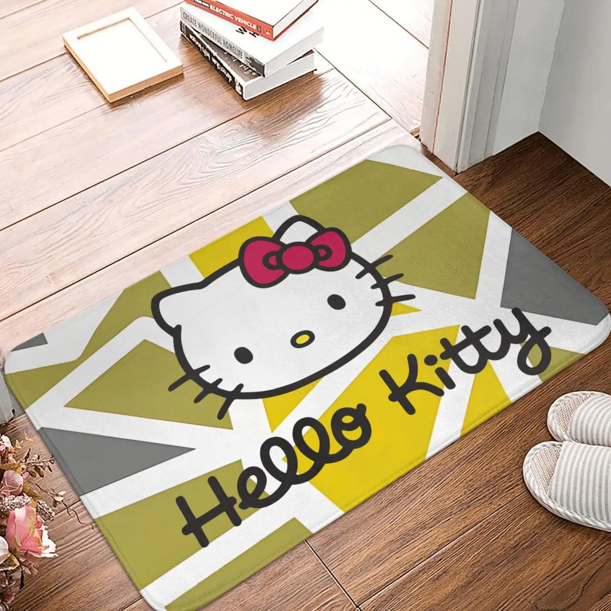 Hello Kitty Non-slip Doormat Disney Cats Bath Bedroom Mat Welcome Carpet Indoor Modern Decor