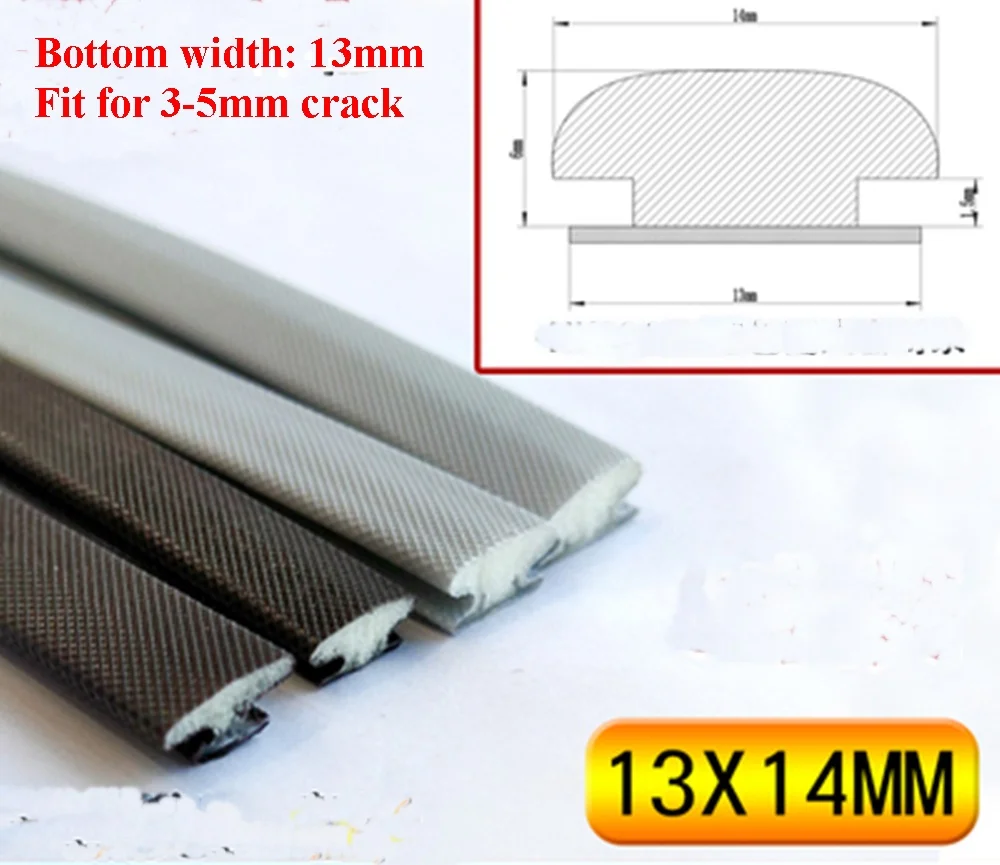 

5m brown color Sealing strip slot type I type 13x14mm Soundproof foam strip doors and windows anti-collision srip