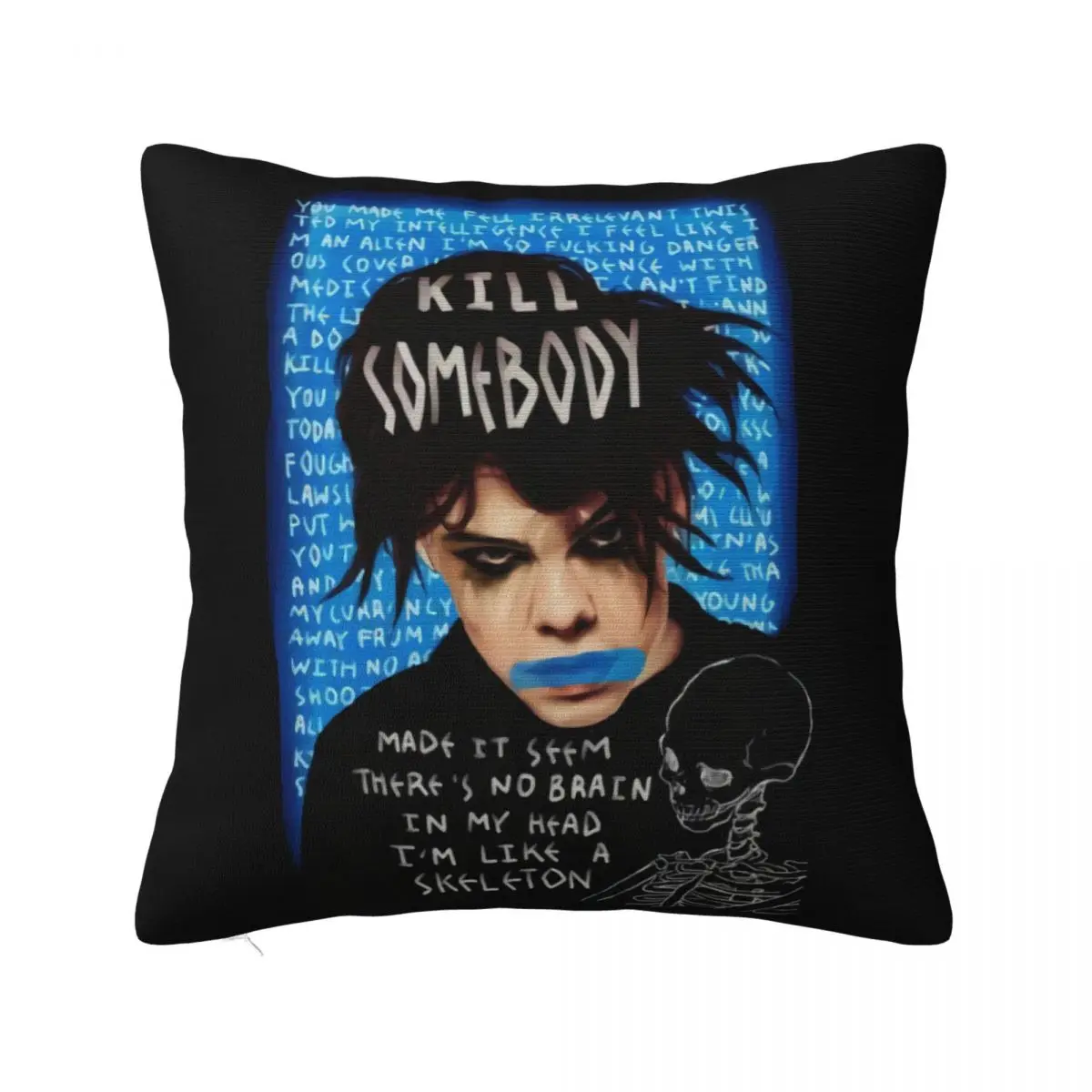 New Yungblud Mens Black Sizes S 5Xl Party Top Tops Vacation Discount Selling Cheap Sale Promotion New Design Pillow Case