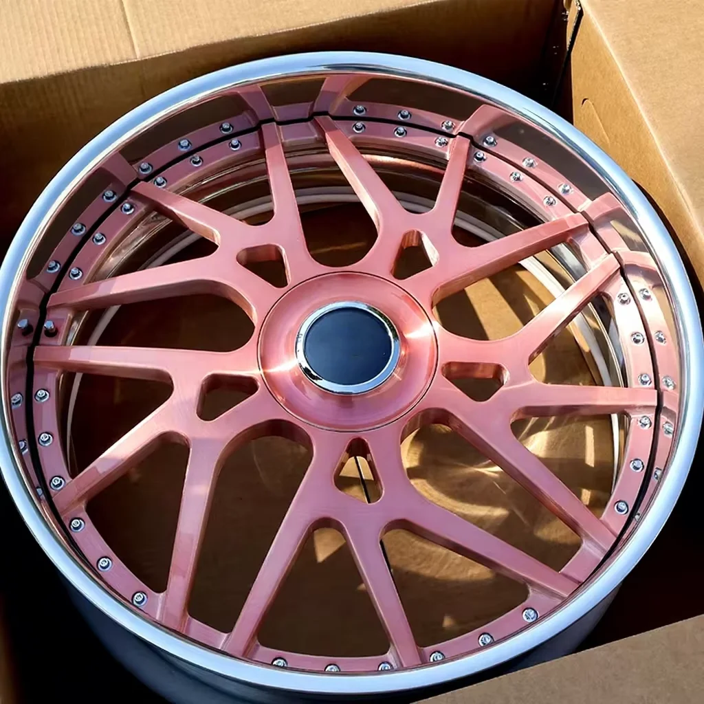 

Hot-selling 20 21 22 23 24 26 Gold Rose Chrome Deep Lip Forged Wheels for Chevrolet Impala Pontiac Oldsmobile Forgatoss