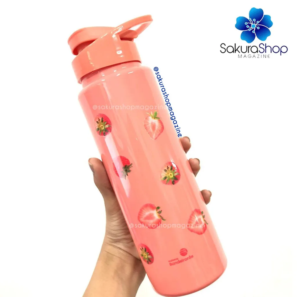 Garrafa Squeeze billed dosing device Esporte Grande Melancia Abacaxi Morango Cor:Rosa