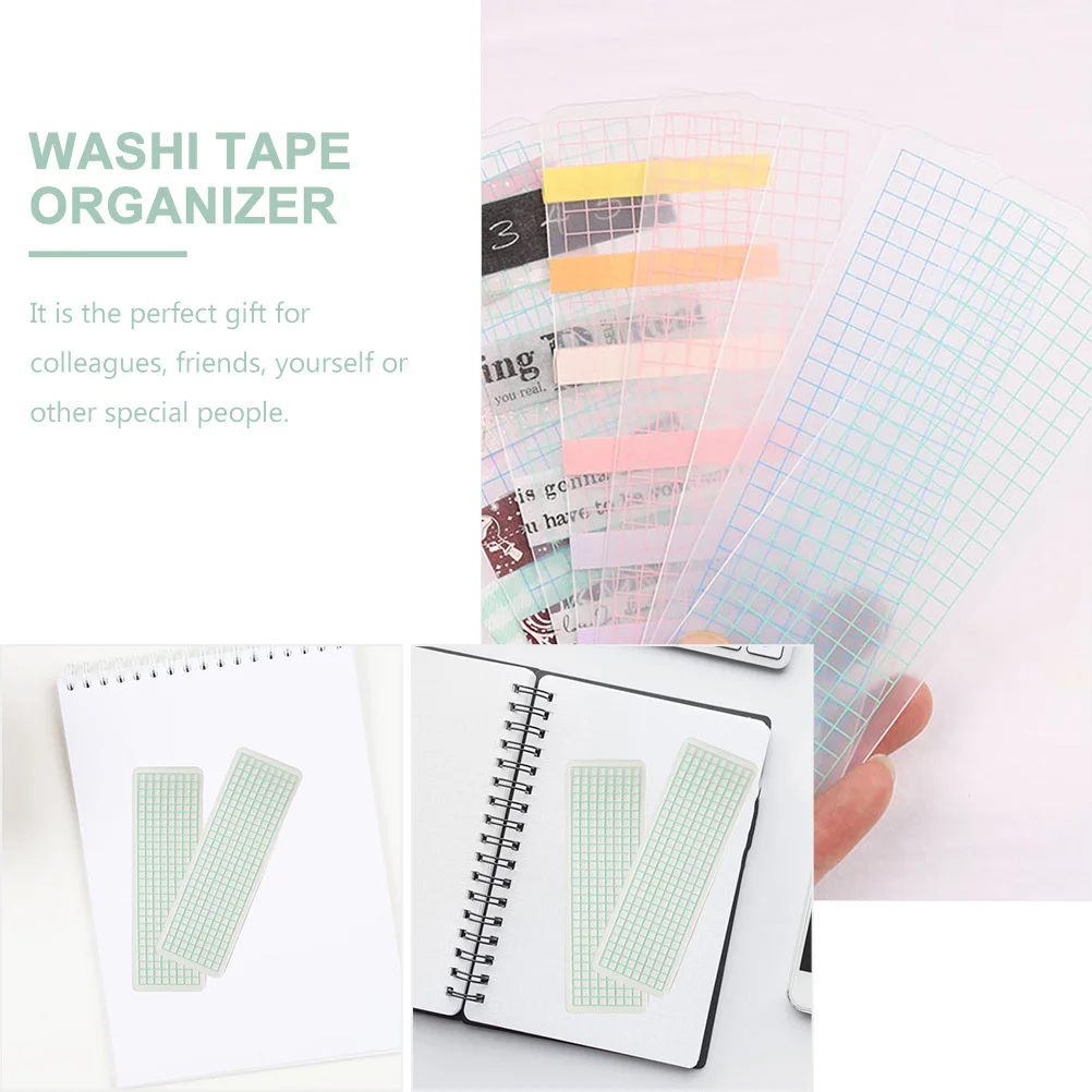 

50pcs Handmade Divider Sheets Portable Lightweight Washi Tape Organizer Boards For Office School Home Use Tape Storage