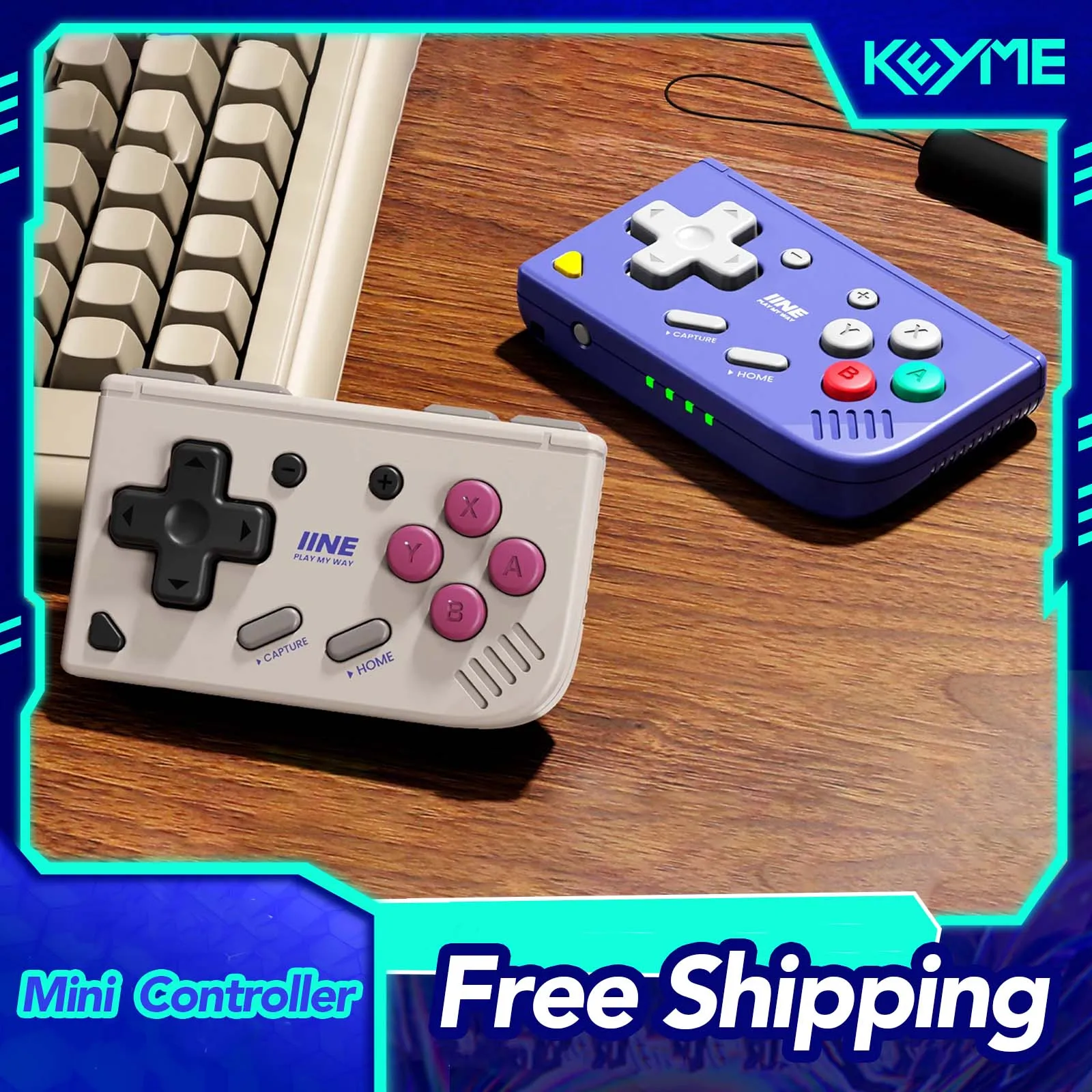 

Портативный контроллер IINE Mini Retro Ananke Gen 2 для Android/iOS/ПК Steam/симуляторов, мультиплатформенный портативный геймпад