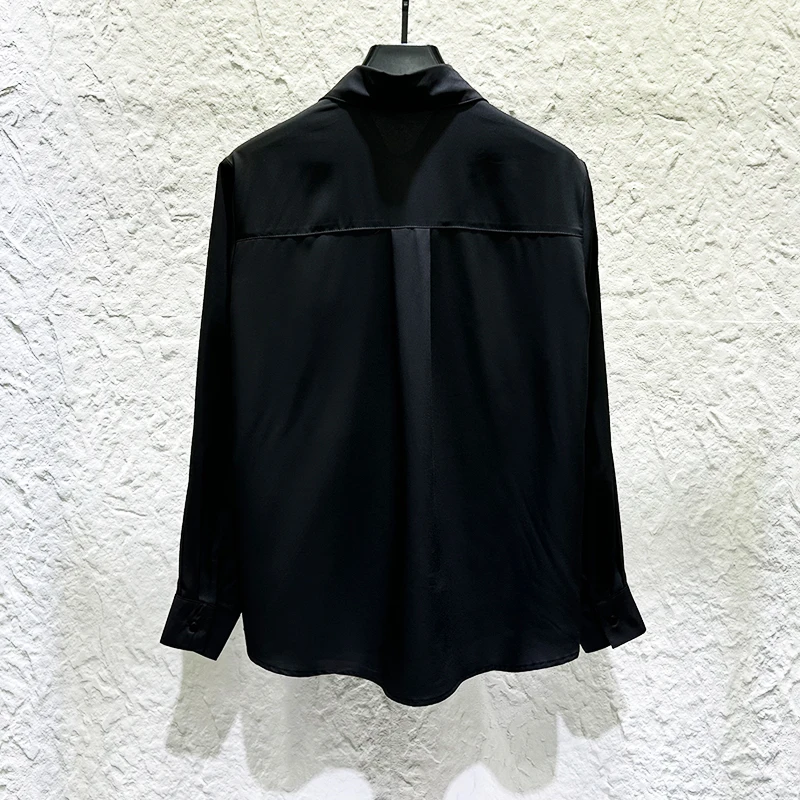 Stylish Diamond Colorful Gem High-End Shirts Men 2025 Autumn New Personality Fashion Tops Trendy Light Luxury Long Sleeve Shirts