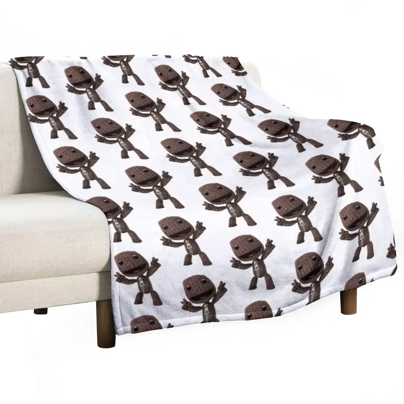 LBP Sackboy Throw Blanket Decorative Sofas Decoratives Soft Plush Plaid Sofa Throw Blankets