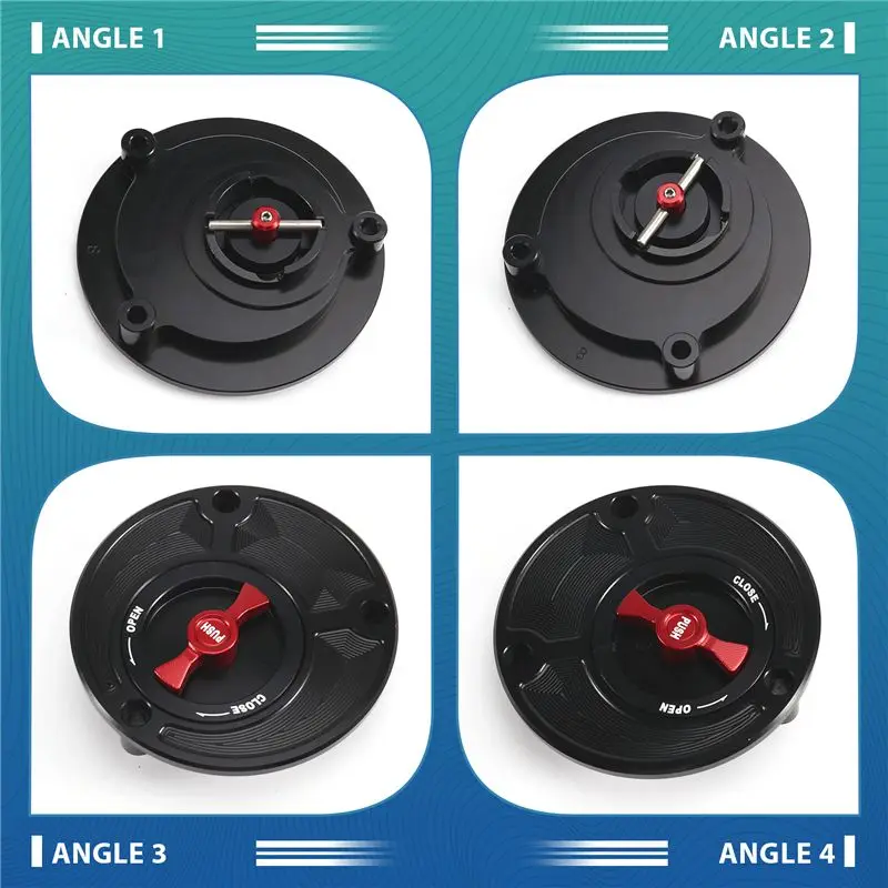 A85E-Quick Release Rotate Aluminum Oil Cap For Ducati 748/916/996/998/848/1098S/R/EVO Fuel Gas Tank Cover Racing