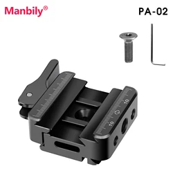 Manbily Aluminum Quick Release Clamp for Tripod Arca Swiss Picatinny Adapter Quick Release Plate For Standard Camera Monopod