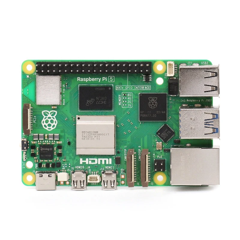 Raspberry Pi 5 Pi5 Cortex-A76 Linux Arm Board Python programlama PCI Gigabit Ethernet USB 3.0 Raspberry Pi5 1GB 2GB 4GB 8GB 16G