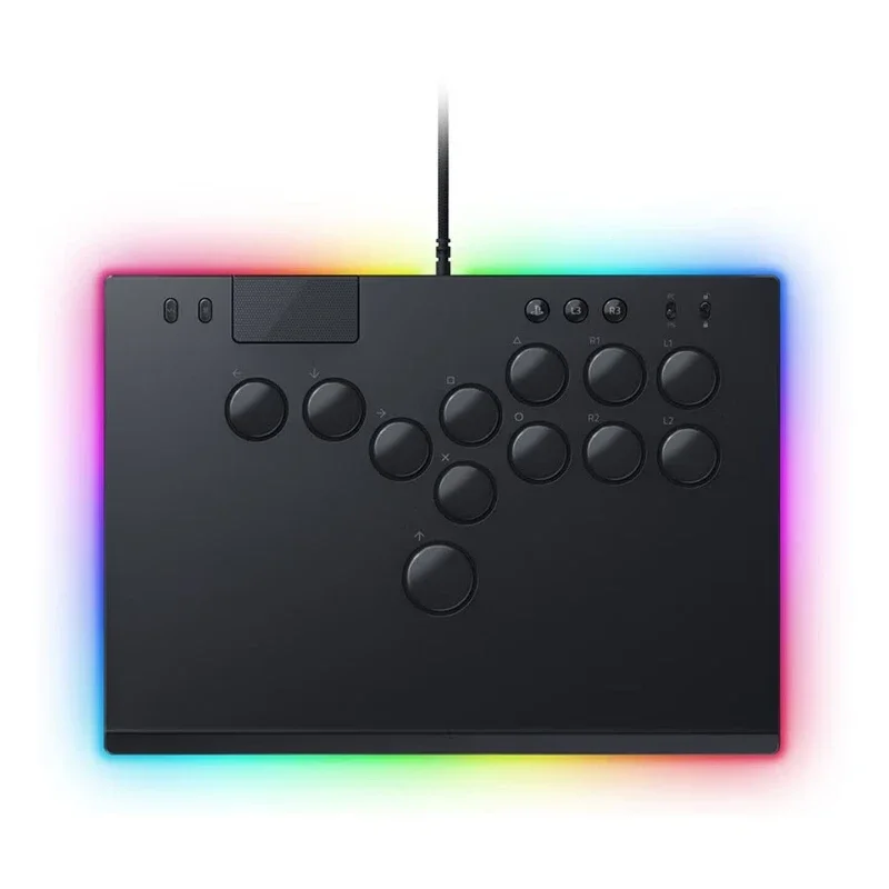 Demon Fox full button optical arcade controller RGB light effect optical low axis controller for street fighter