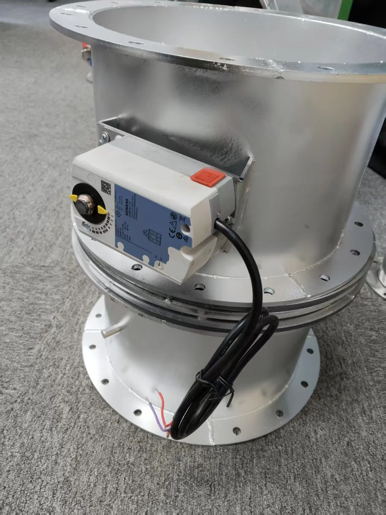 Katup Udara Terintegrasi Elektrik Manual  Katup Udara Elektrik  Pengatur Volume Peredam Ukuran Dapat Disesuaikan